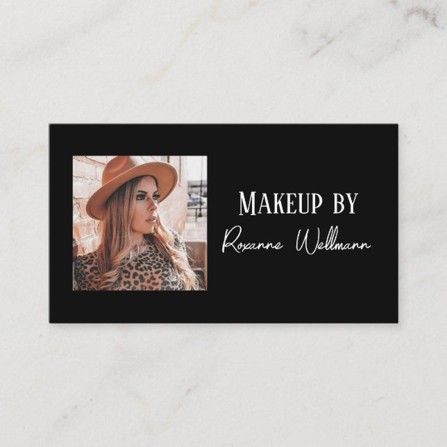 Visita Tarjeta de presentación de código QR de escritura  (Anverso)