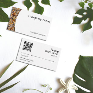 Visita Tarjeta de presentación de código QR de fotografía