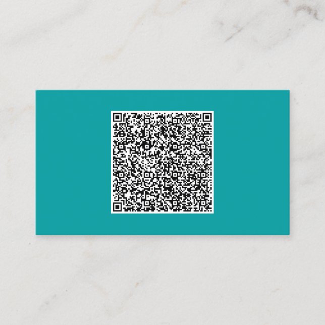 Visita Tarjeta de presentación de código QR de personaliz (Anverso)