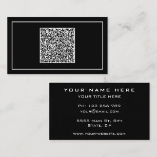 Visita Tarjeta de presentación de código QR de personaliz