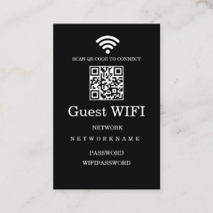 Visita Tarjeta de presentación de código Qr de red Morden