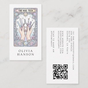 Visita Tarjeta de presentación de código QR de Tarot para