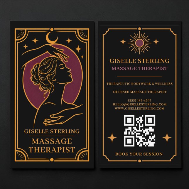 Visita Tarjeta de presentación de código QR de Tarot para (Subido por el creador)
