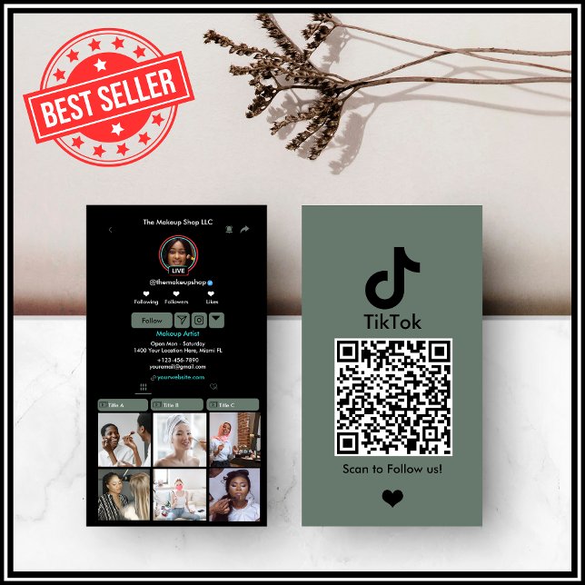 Visita Tarjeta de presentación de código QR de TikTok en  (Subido por el creador)
