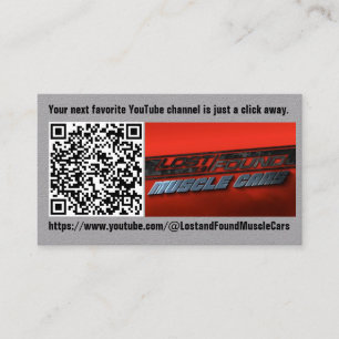 Visita Tarjeta de presentación de código QR de Youtube