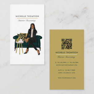 Visita Tarjeta de presentación de código QR del jefe de c