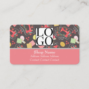 Visita Tarjeta de presentación de código QR del logotipo