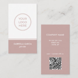 Visita Tarjeta de presentación de código QR escaneado ros