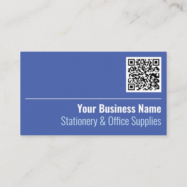 Visita Tarjeta de presentación de código QR para artículo (Reverso)