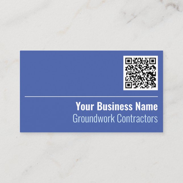 Visita Tarjeta de presentación de código QR para contrati (Reverso)