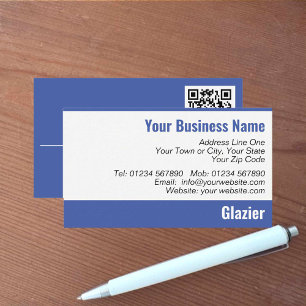 Visita Tarjeta de presentación de código QR para Glass & 