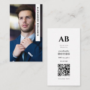 Visita Tarjeta de presentación de código QR para la foto 