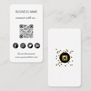 Visita Tarjeta de presentación de código QR para medios s