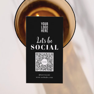 Visita Tarjeta de presentación de código QR para medios s