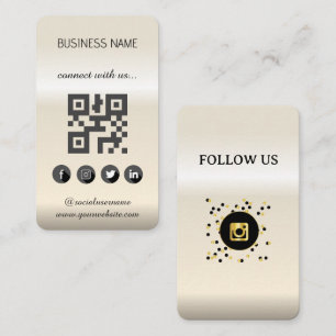 Visita Tarjeta de presentación de código QR para medios s