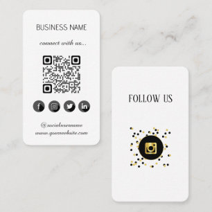 Visita Tarjeta de presentación de código QR para medios s