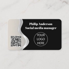 Visita Tarjeta de presentación de código Qr Personalizado