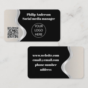 Visita Tarjeta de presentación de código Qr Personalizado