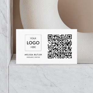Visita Tarjeta de presentación de código QR profesional m