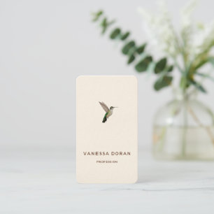 Visita Tarjeta de presentación de colibrí