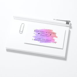 Visita Tarjeta de presentación de color acuático moderno