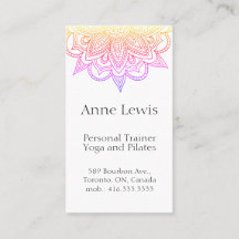 Tarjeta de presentación de color brillante, fácil 