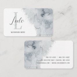 Visita Tarjeta de presentación de color gris