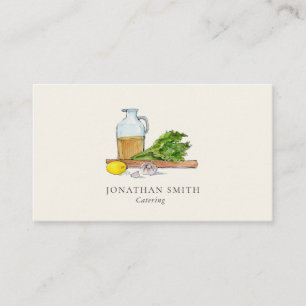 Visita Tarjeta de presentación de comida fresca