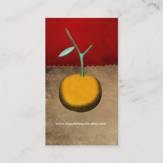 Visita Tarjeta de presentación de comida gourmet (Anverso)