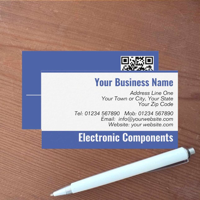 Visita Tarjeta de presentación de componentes electrónico (Subido por el creador)