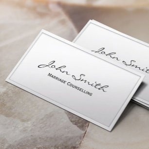 Visita Tarjeta de presentación de Consejos de Matrimonio 