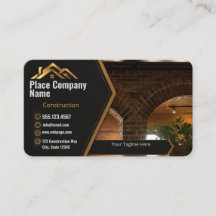 Tarjeta de presentación de construcción personaliz