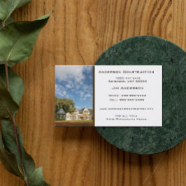 Visita Tarjeta de presentación de construcción residencia