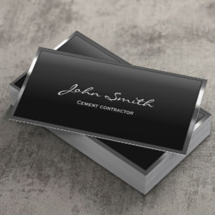 Visita Tarjeta de presentación de contratista de cemento 