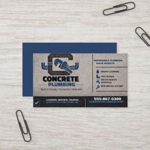 Visita Tarjeta de presentación de contratista de plomería