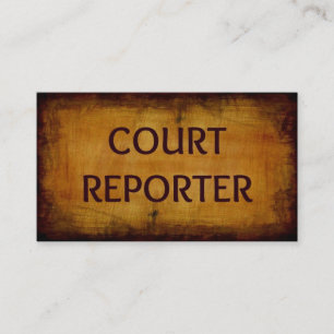 Visita Tarjeta de presentación de Court Reporter