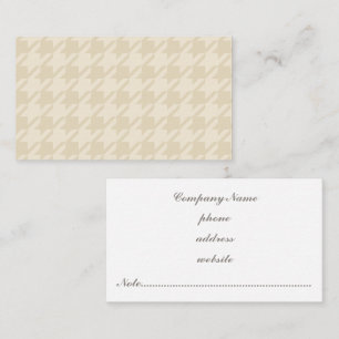 Visita Tarjeta de presentación de cuadros beige