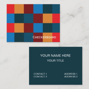 Visita Tarjeta de presentación de cuadros de colores mode