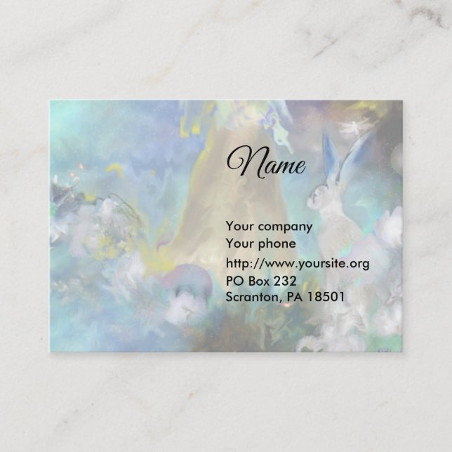 Visita Tarjeta de presentación de Cuentos de Conejo (Anverso)