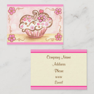 Visita Tarjeta de Presentación de Cupcake