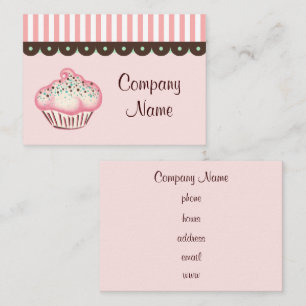 Visita Tarjeta de presentación de Cupcake