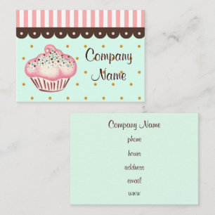 Visita Tarjeta de Presentación de Cupcake