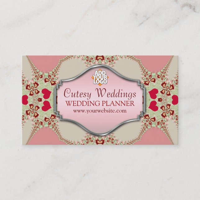 Visita Tarjeta de presentación de Cutesía Wedding Planner (Anverso)