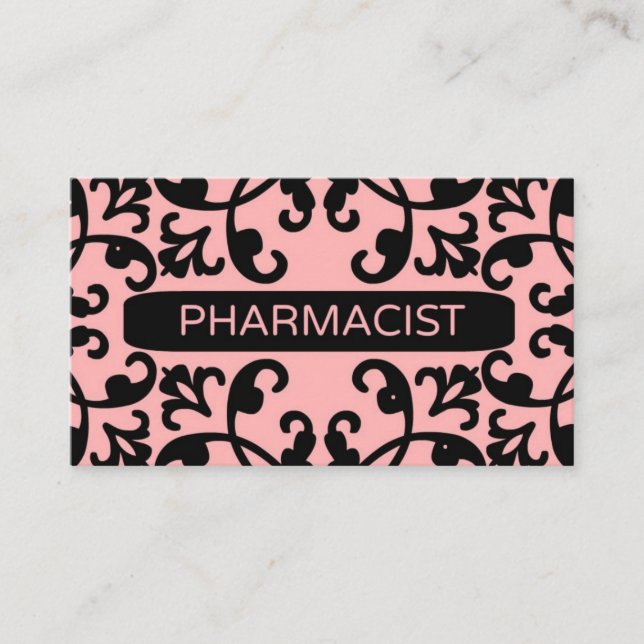 Visita Tarjeta de presentación de Damasco para farmacia (Anverso)