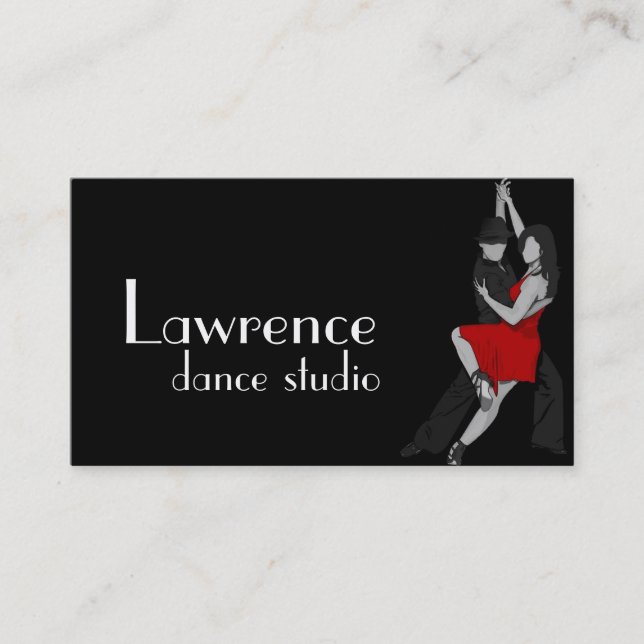 Visita Tarjeta de presentación de Dance Instructor Studio (Anverso)