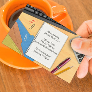 Visita Tarjeta de presentación de datos de oficina de con