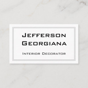 Visita Tarjeta de presentación de decoración interior ele
