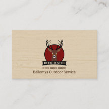 Tarjeta de presentación de Deer Head Outdoor Servi