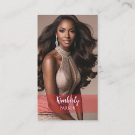 Visita Tarjeta de presentación de degradado rojo de color