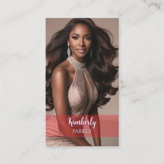 Visita Tarjeta de presentación de degradado rojo de color